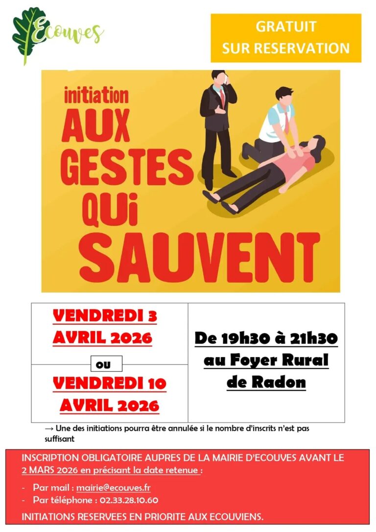 Lire la suite à propos de l’article Initiation aux gestes qui sauvent