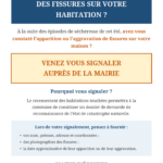 Fissures suite aux sécheresses